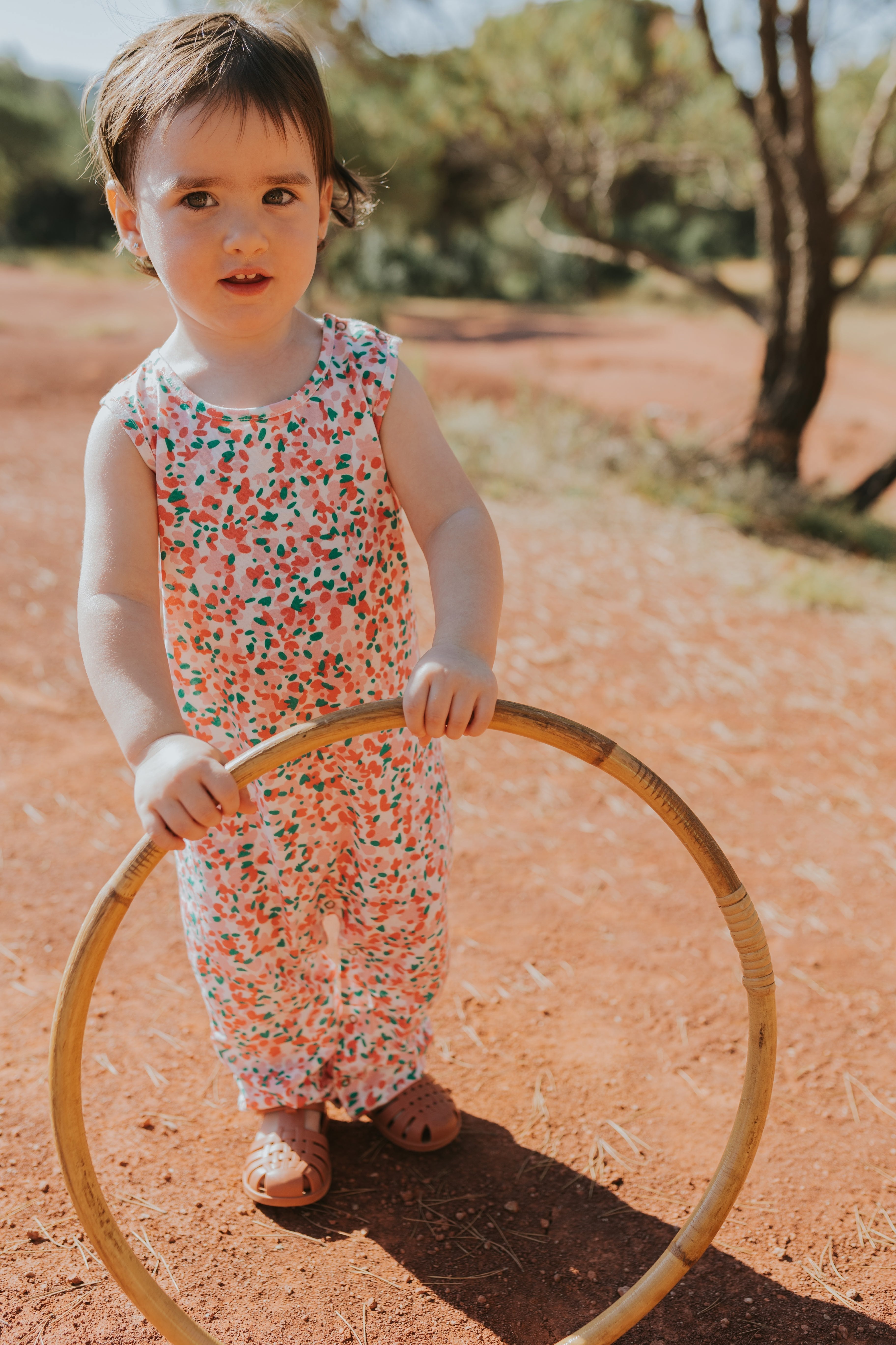 Tank Jumpsuit - Blooming Beauty - Ivory