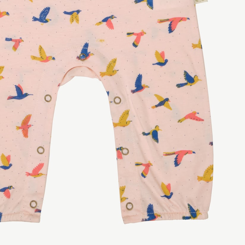 Tank Jumpsuit - Boundless Birds - Soft Peach