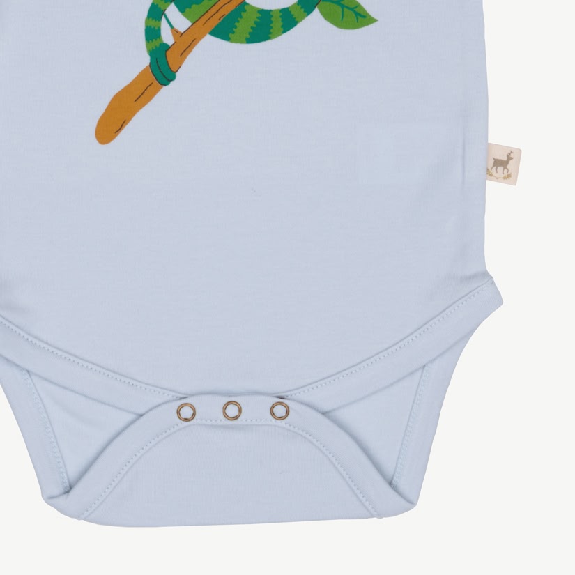 Short Sleeve Onesie - Chameleon - Light Blue