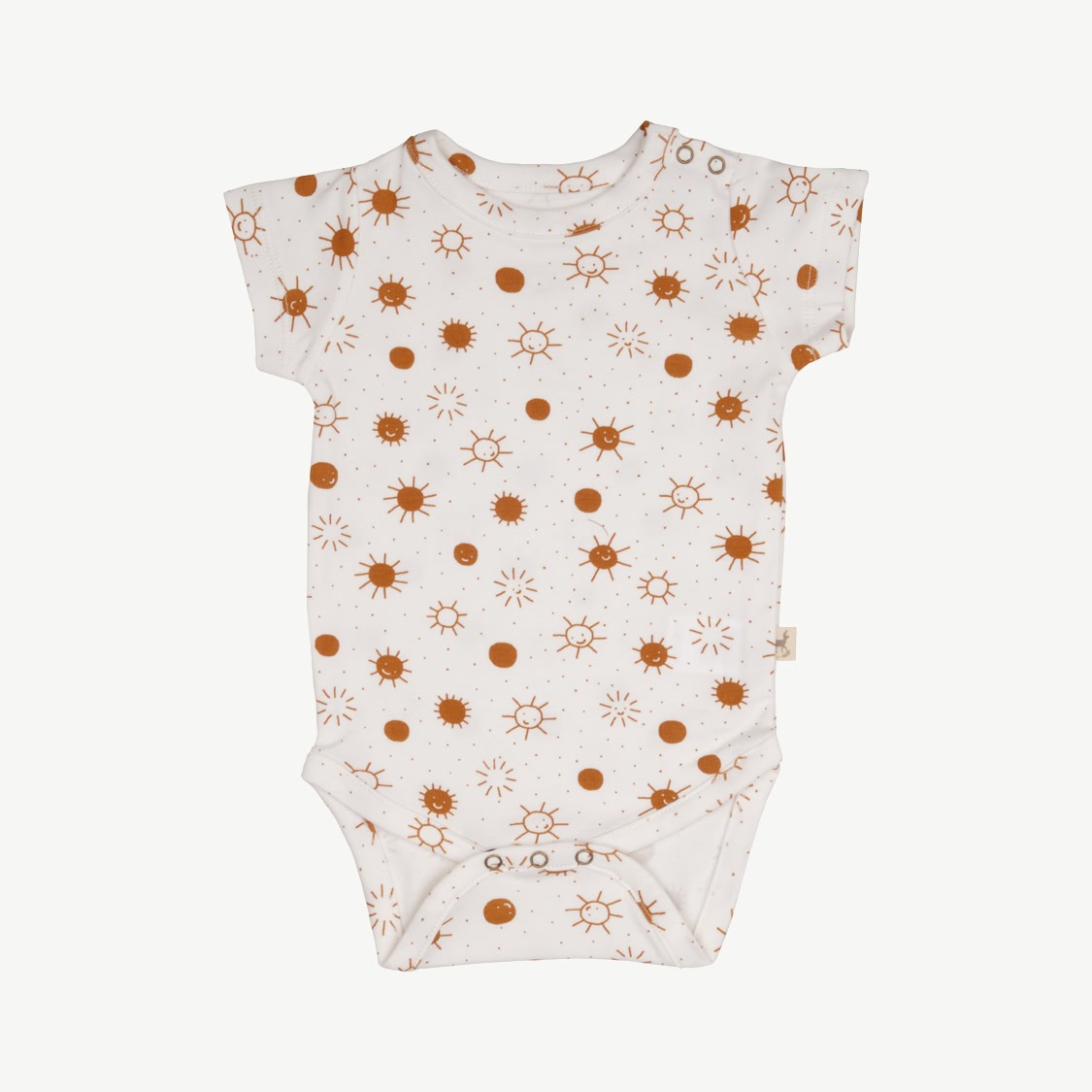 Short Sleeve Onesie - Sunny Smiles - Ivory