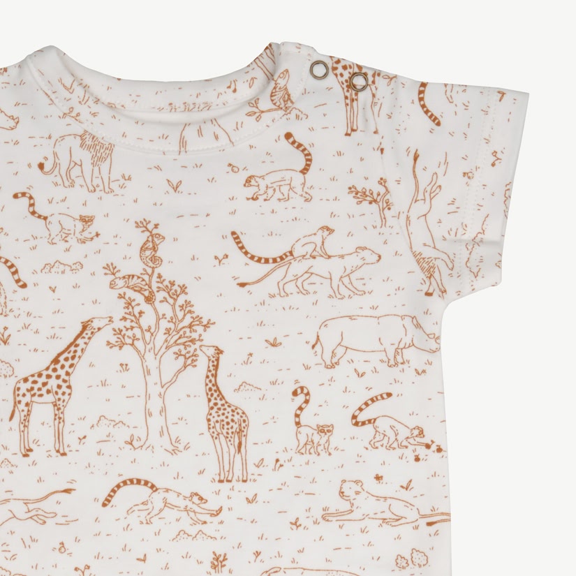 Short Sleeve Onesie - The Story - Ivory