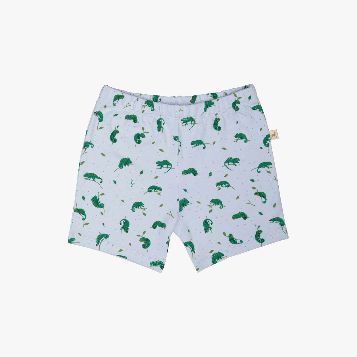 Short Sleeve Pajama - Charming Chameleons - Light Blue