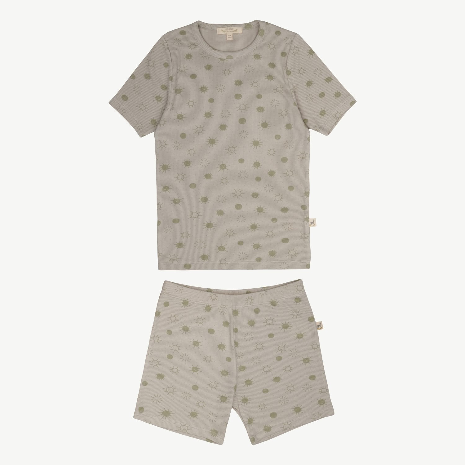 Short Sleeve Pajama - Sunny Smiles - Gray