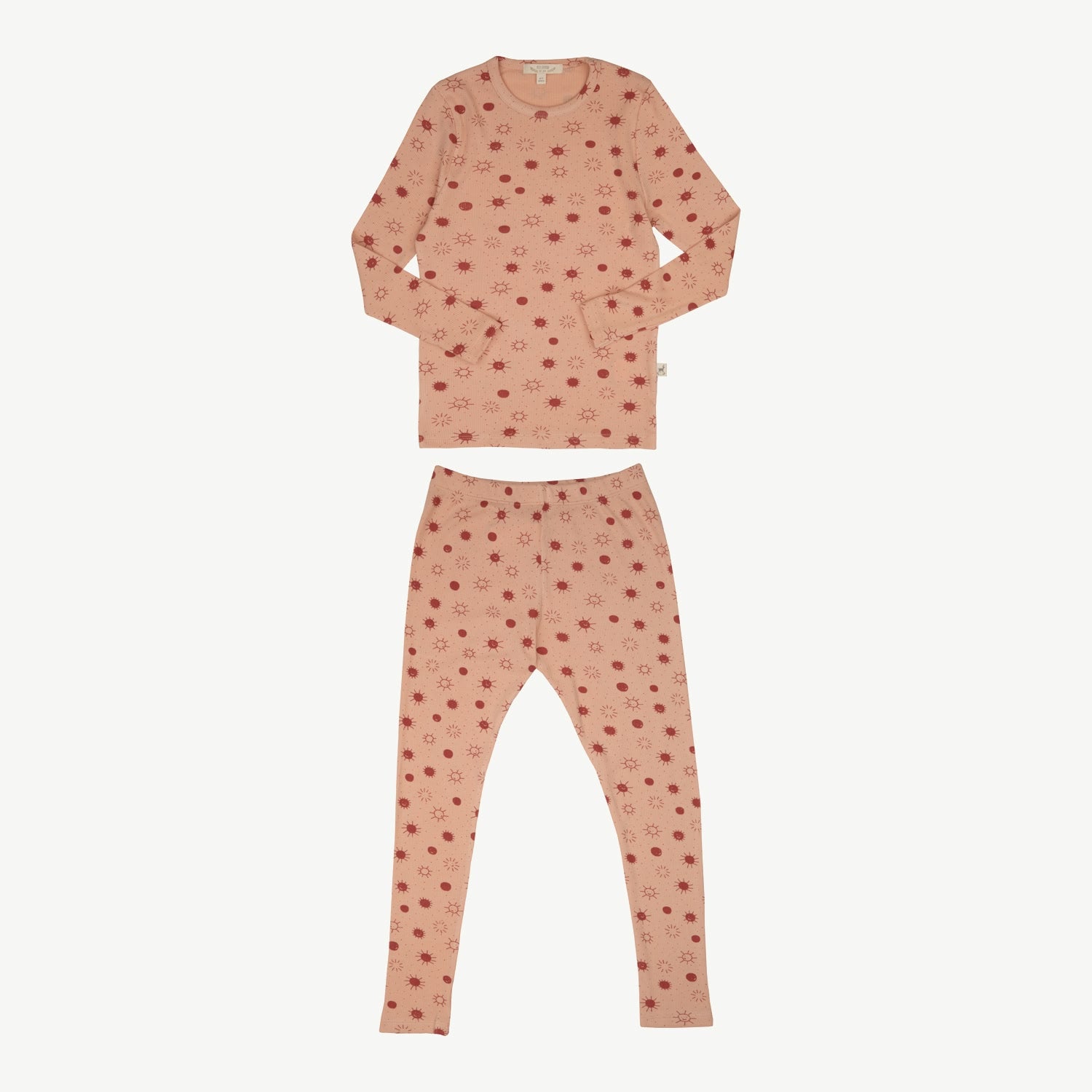 Long Sleeve Pajama - Sunny Smiles - Coral Pink