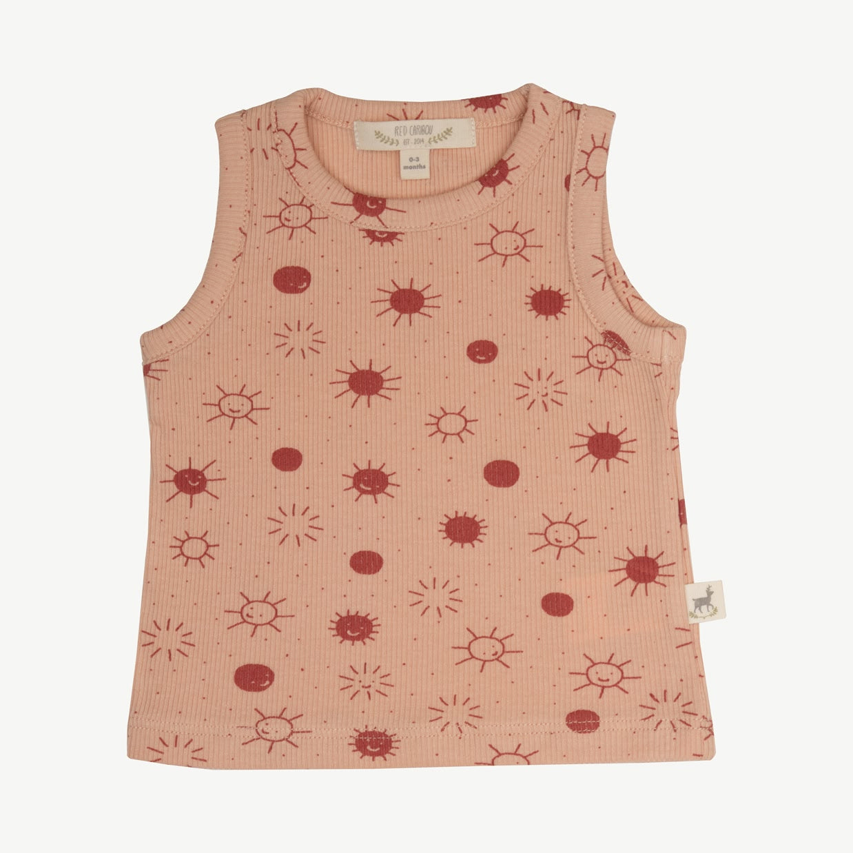 Tanktop + Bloomer Set - Sunny Smiles - Coral Pink