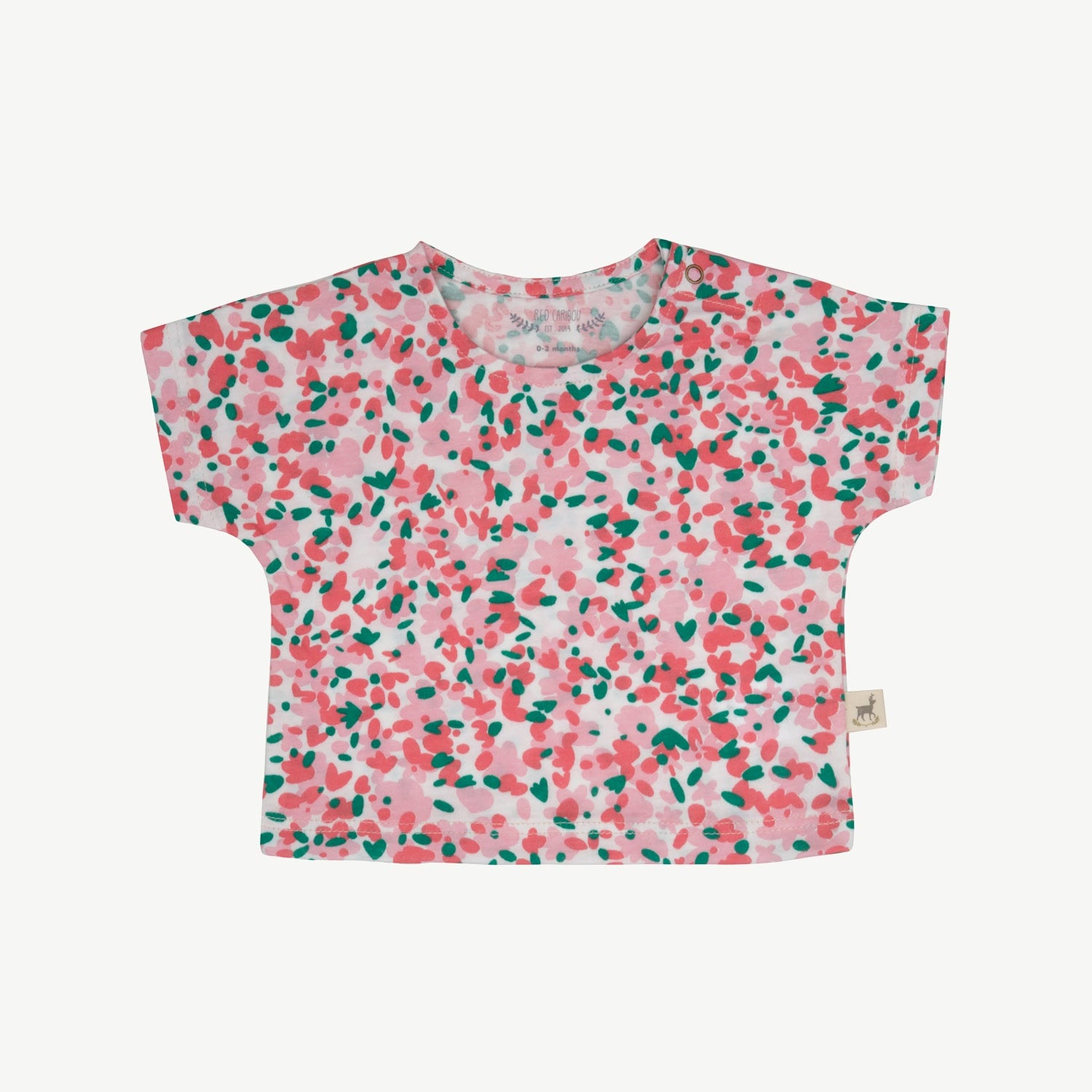 Short Sleeve T-Shirt - Blooming Beauty - Ivory
