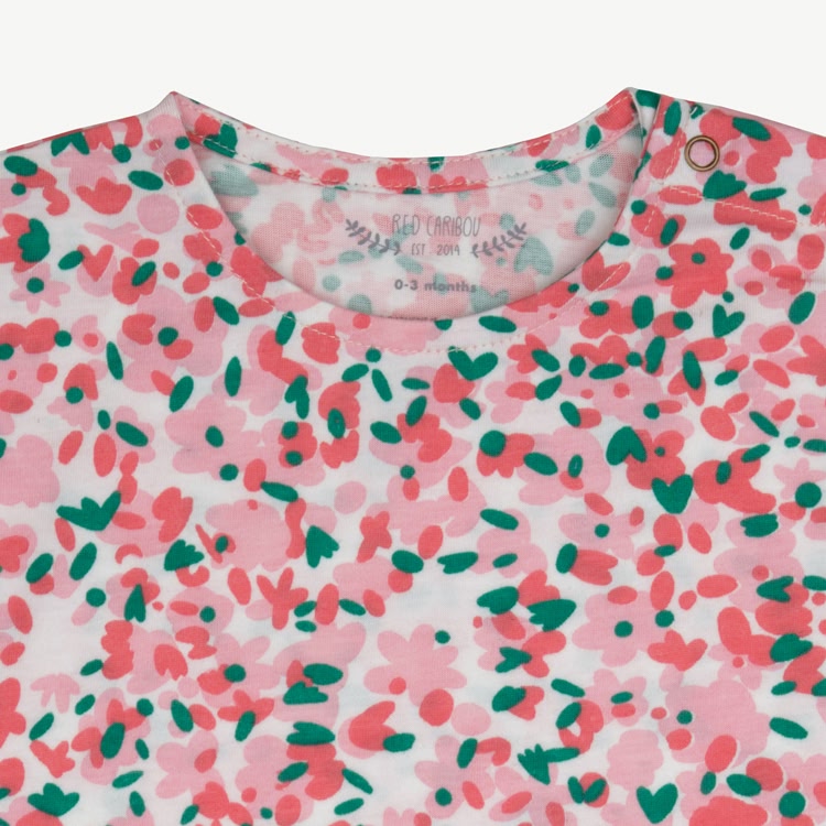Short Sleeve T-Shirt - Blooming Beauty - Ivory