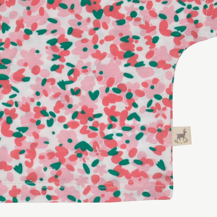 Short Sleeve T-Shirt - Blooming Beauty - Ivory