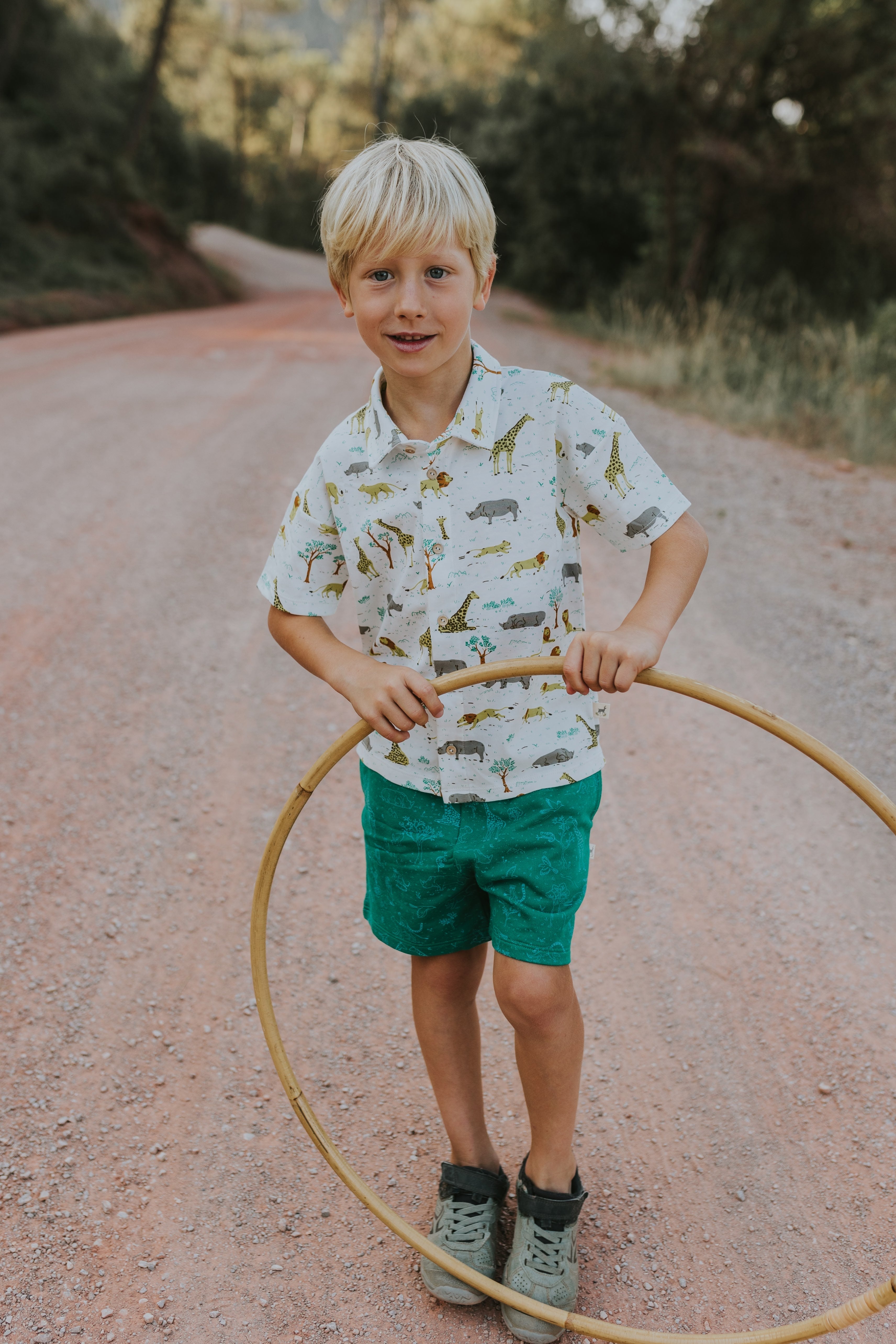 Short Sleeve Shirt - Wild Wonder - Ivory