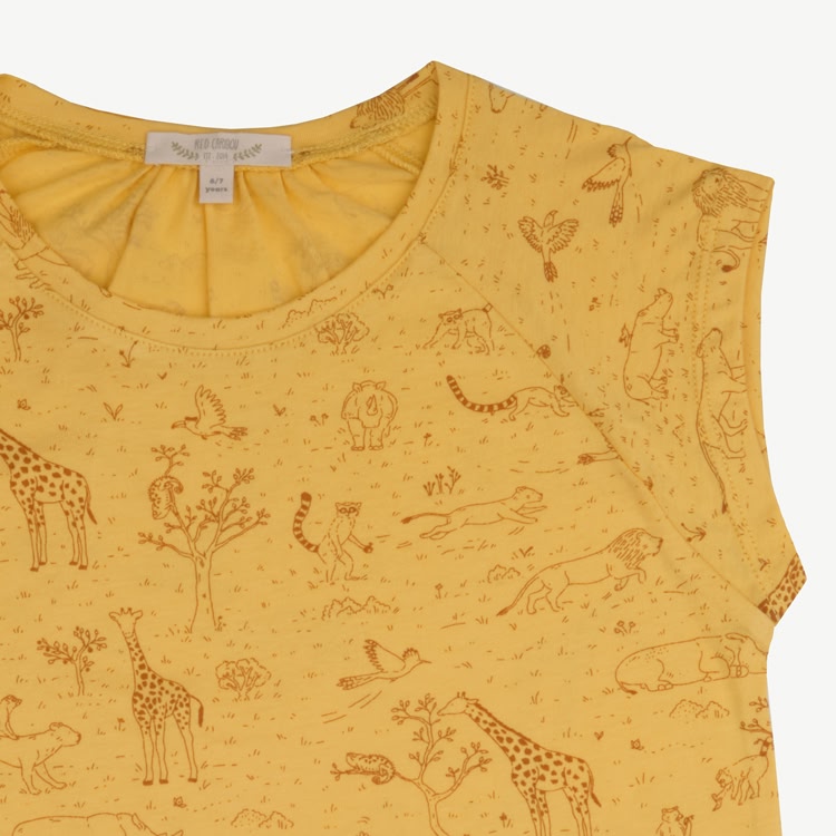 Girl Sleeveless Tshirt - The Story - Banana