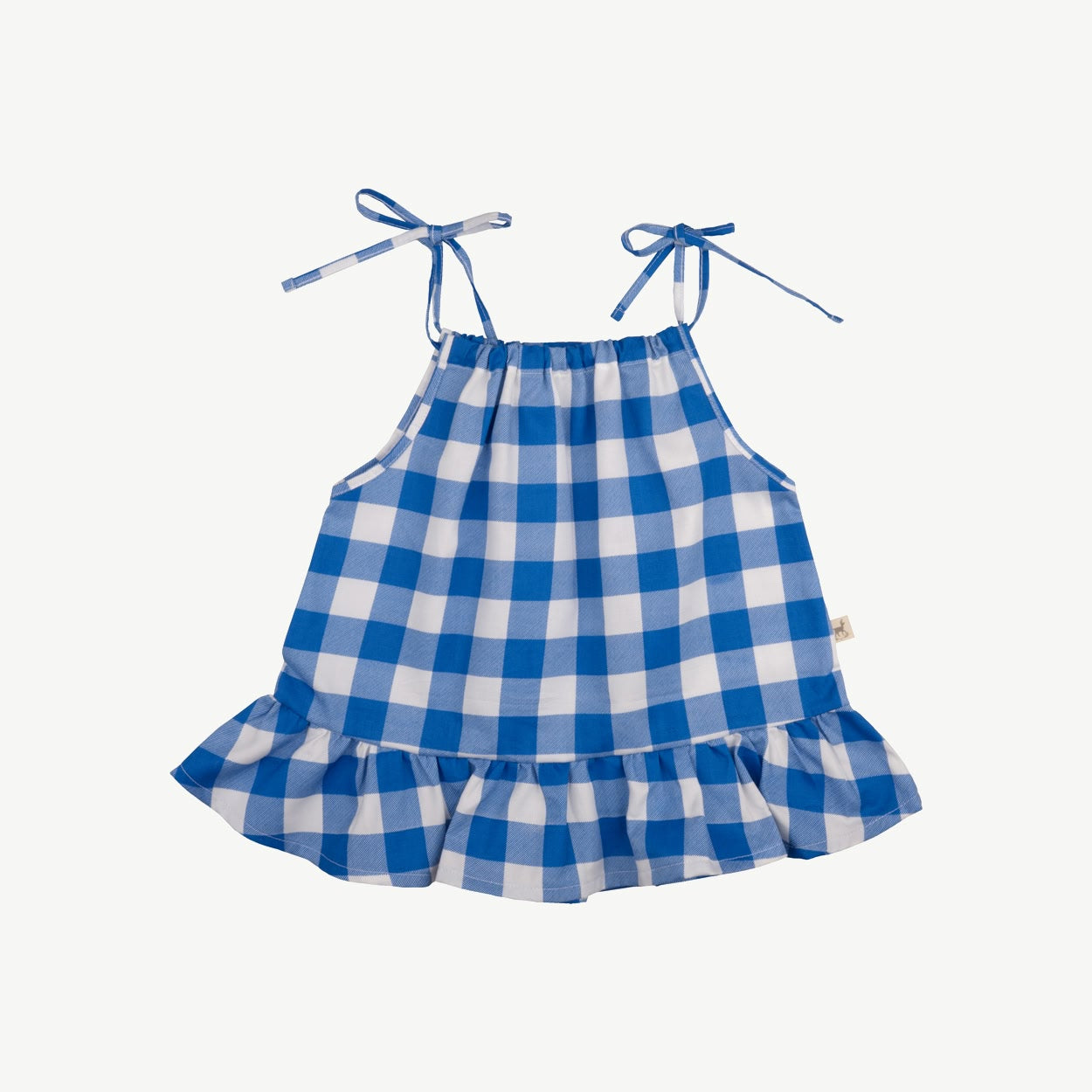 Strap Blouse - Gingham Gem - Nautical Blue