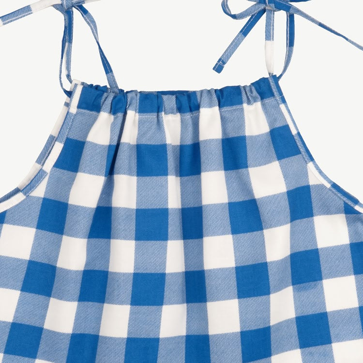 Strap Blouse - Gingham Gem - Nautical Blue