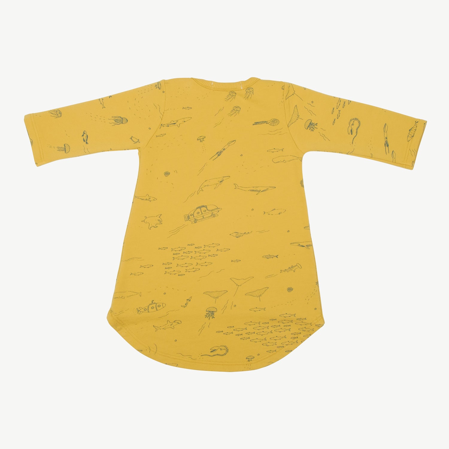 'the story' mustard french terry dress