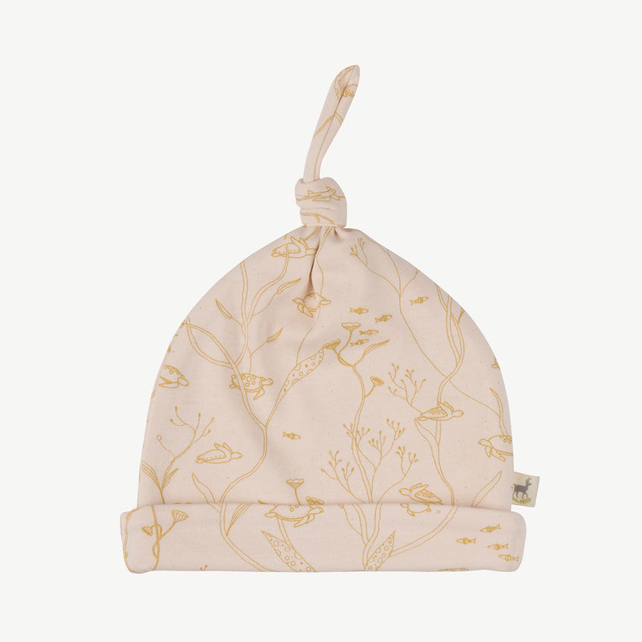 'sea turtles' silver peony beanie