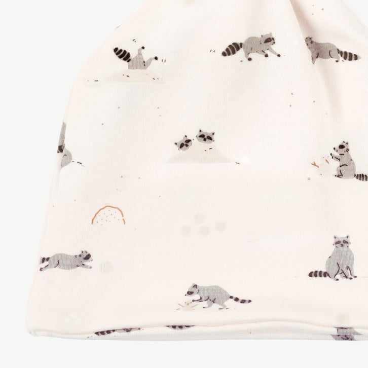 'frolicsome raccoons ' sea salt beanie