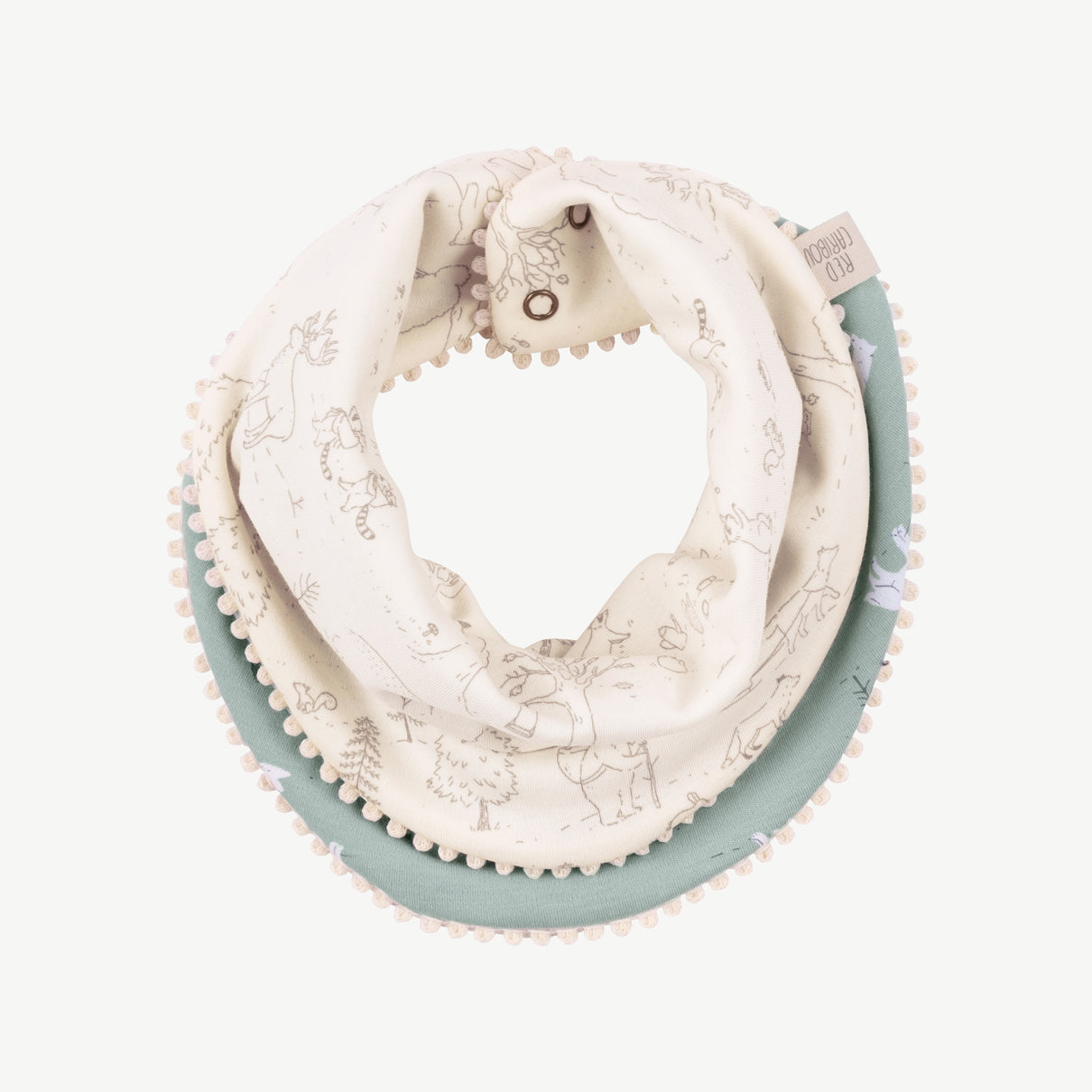 'guardian wolves' gray mist reversible bandana