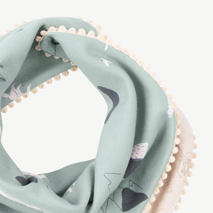 'guardian wolves' gray mist reversible bandana