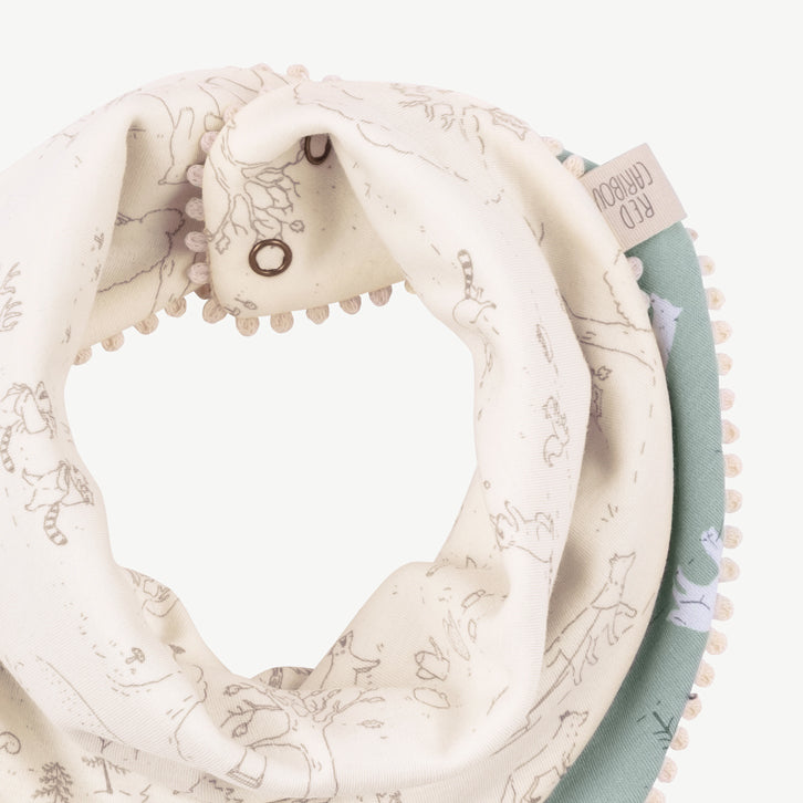 'guardian wolves' gray mist reversible bandana