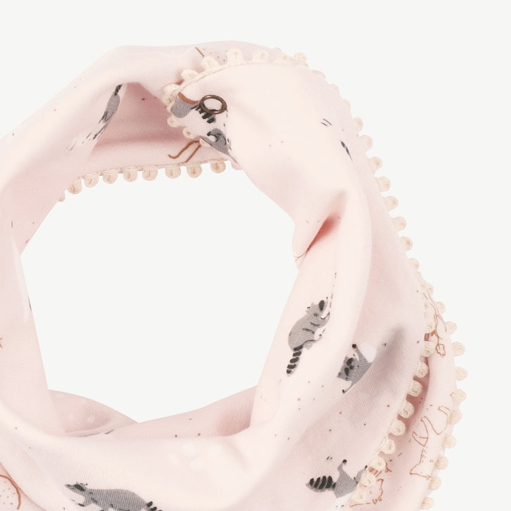 'frolicsome raccoons' pearl reversible bandana