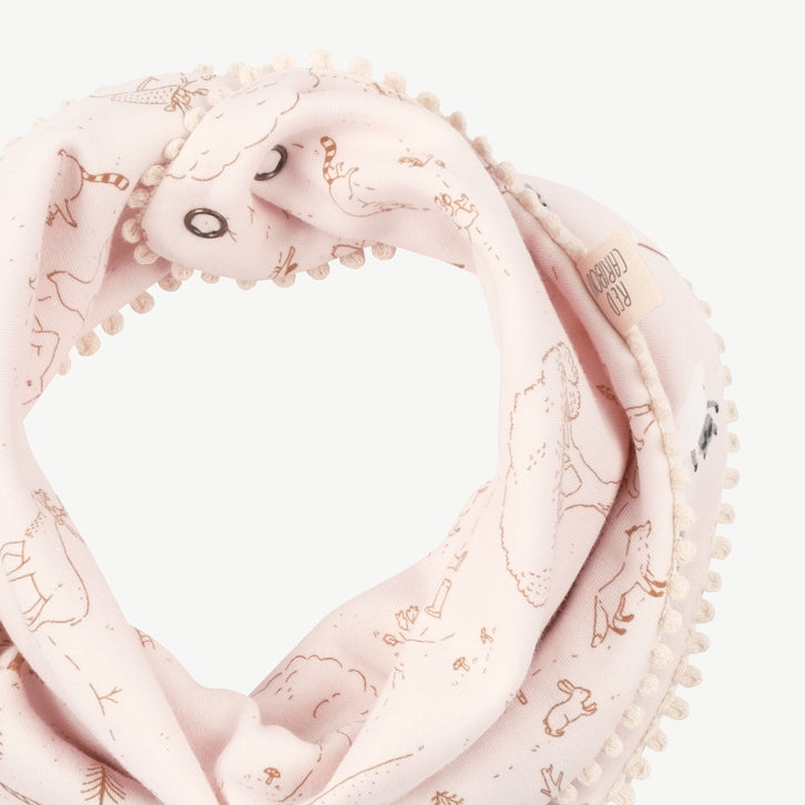 'frolicsome raccoons' pearl reversible bandana