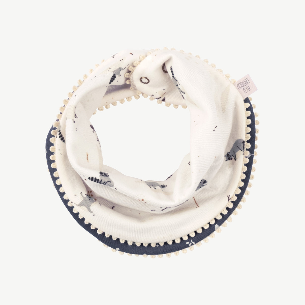 'frolicsome raccoons' sea salt reversible bandana