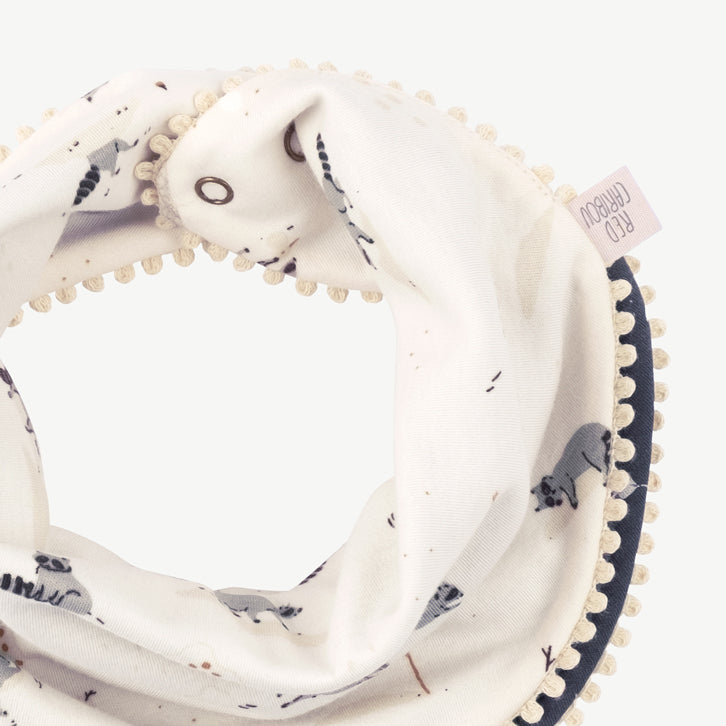 'frolicsome raccoons' sea salt reversible bandana