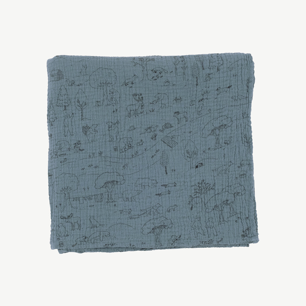 'the story' blue mirage swaddle