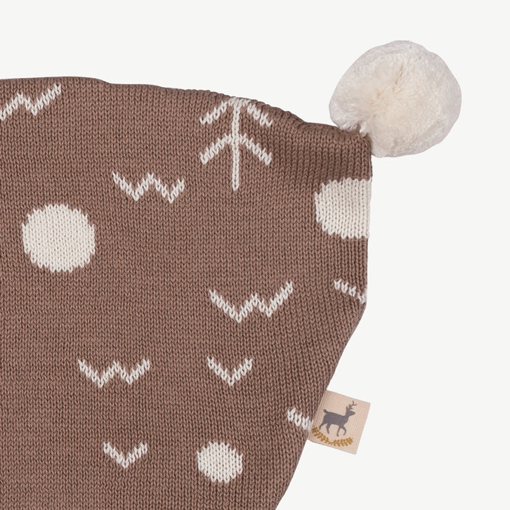 'the woods' light taupe knit bonnet
