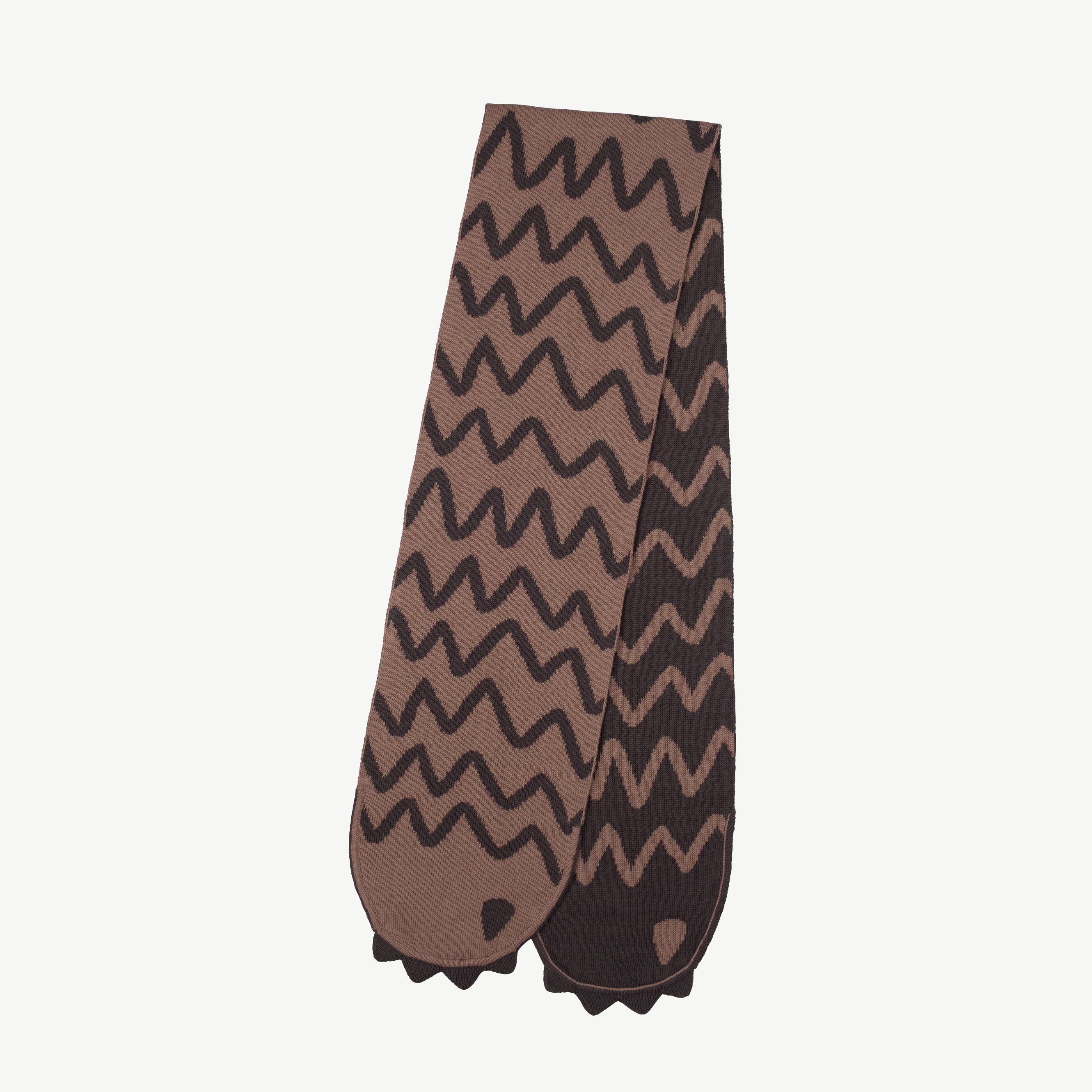 'forest keeper' light taupe knit scarf