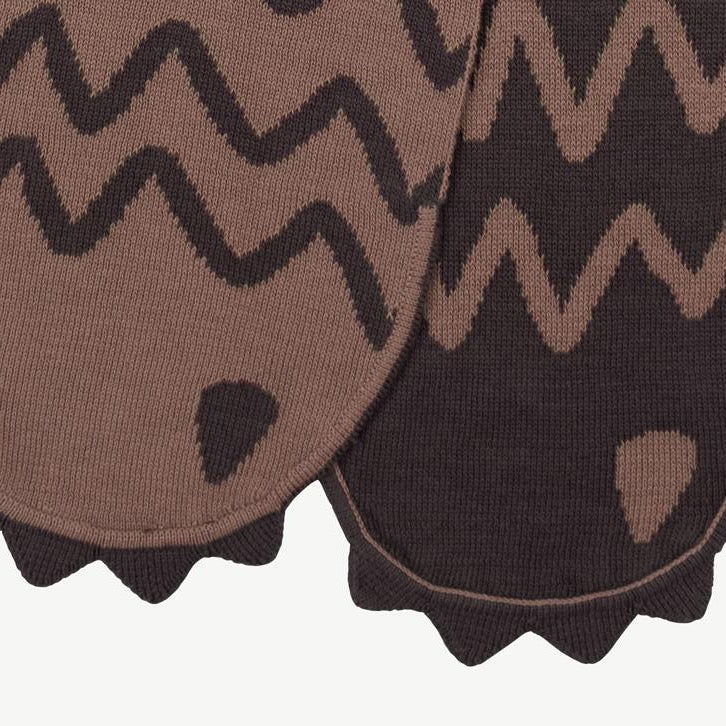 'forest keeper' light taupe knit scarf