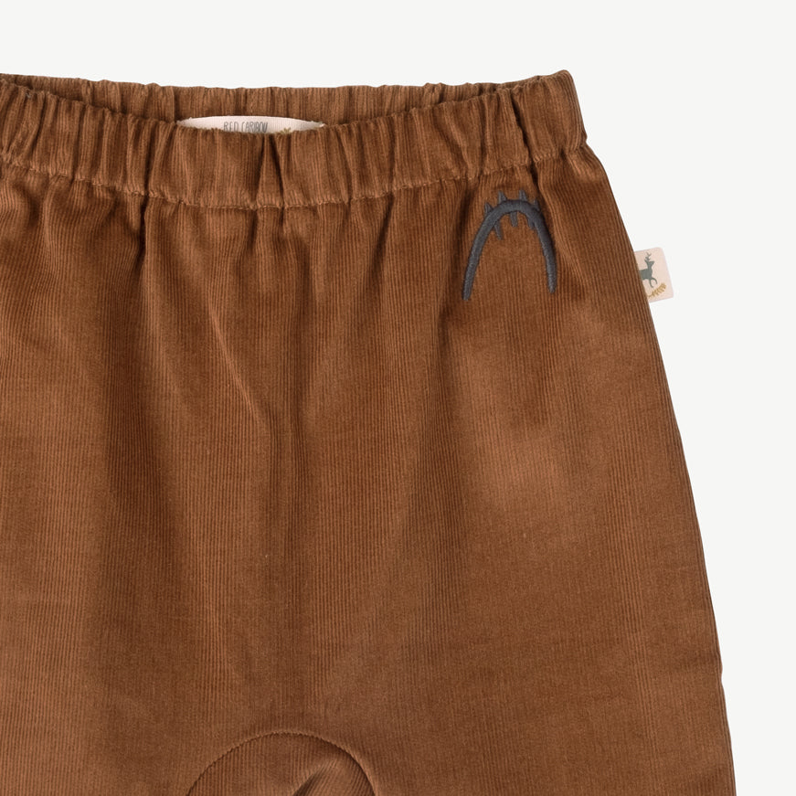 'tiny paw' tobaco brown corduroy pants