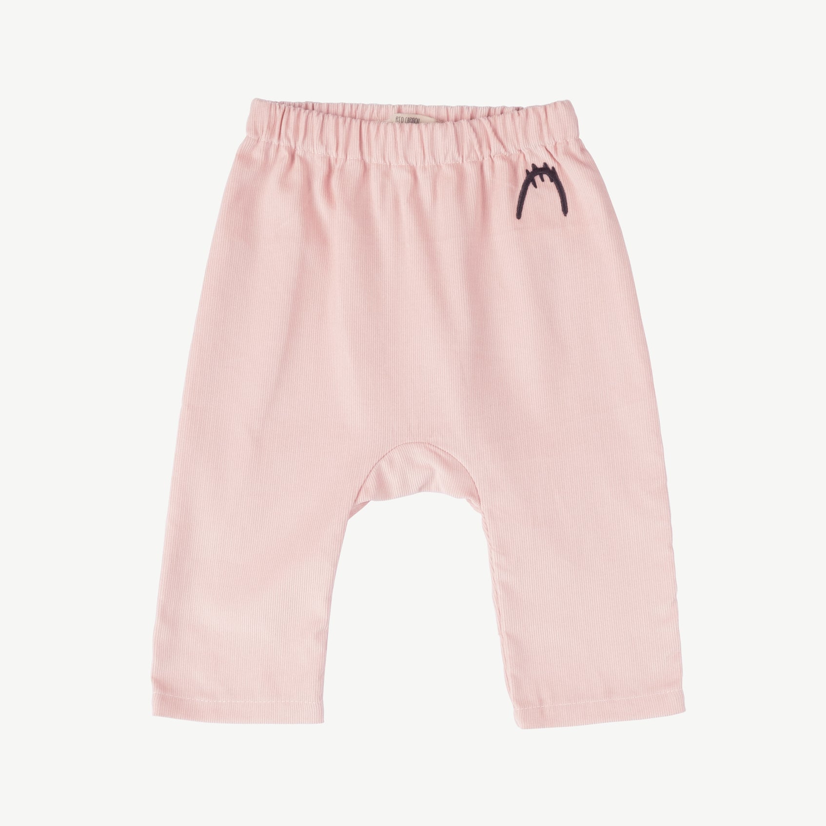 'tiny paw' cameo rose corduroy pants