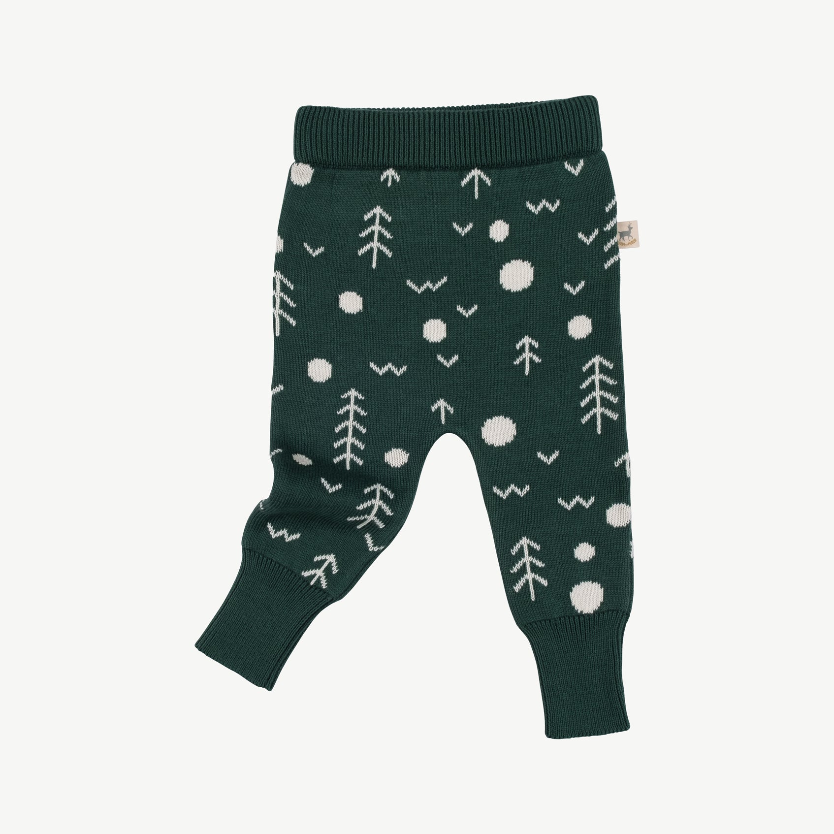 'the woods' forest green knit pants