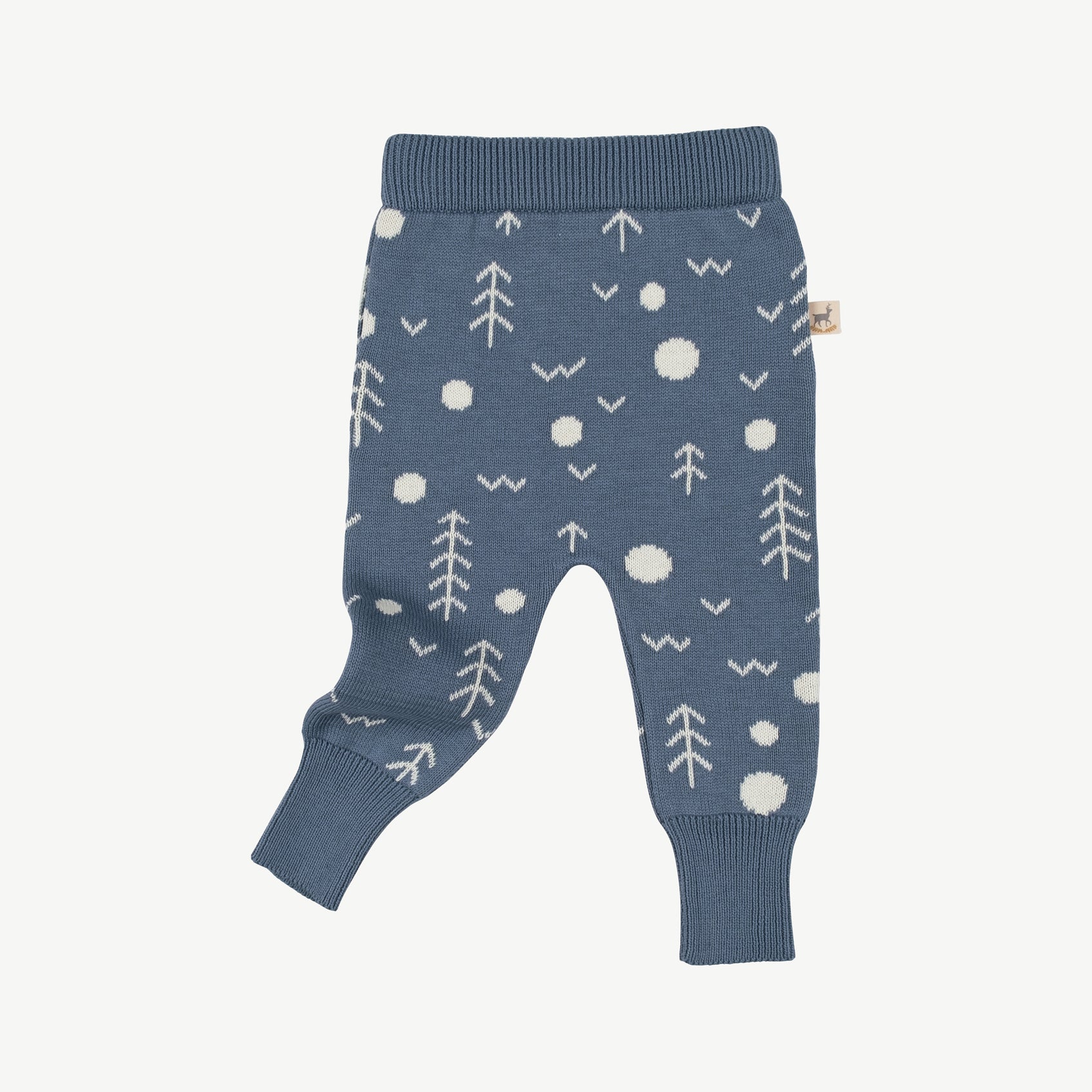 'the woods' blue mirage knit pants