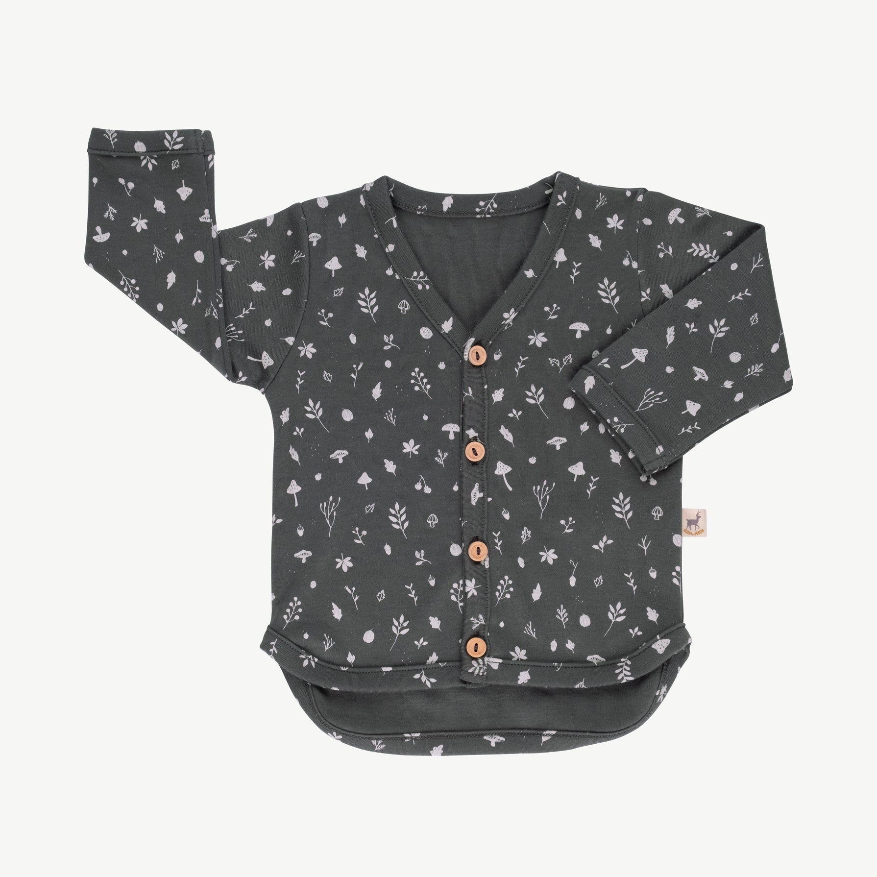 'woodland flora' dark shadow cardigan