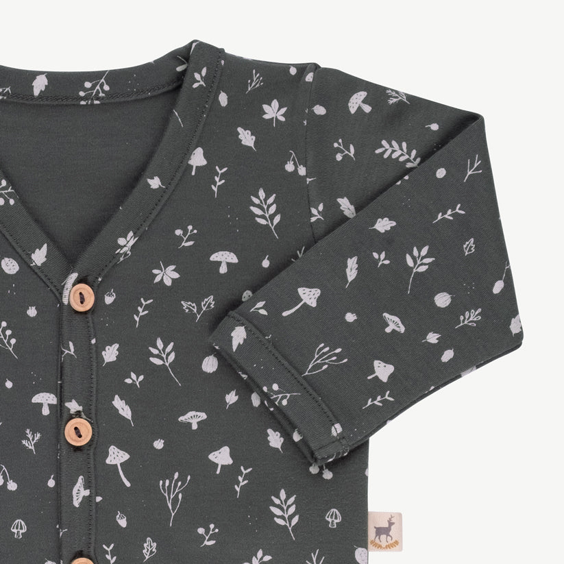 'woodland flora' dark shadow cardigan