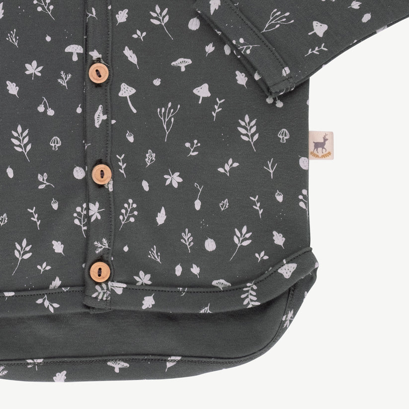 'woodland flora' dark shadow cardigan