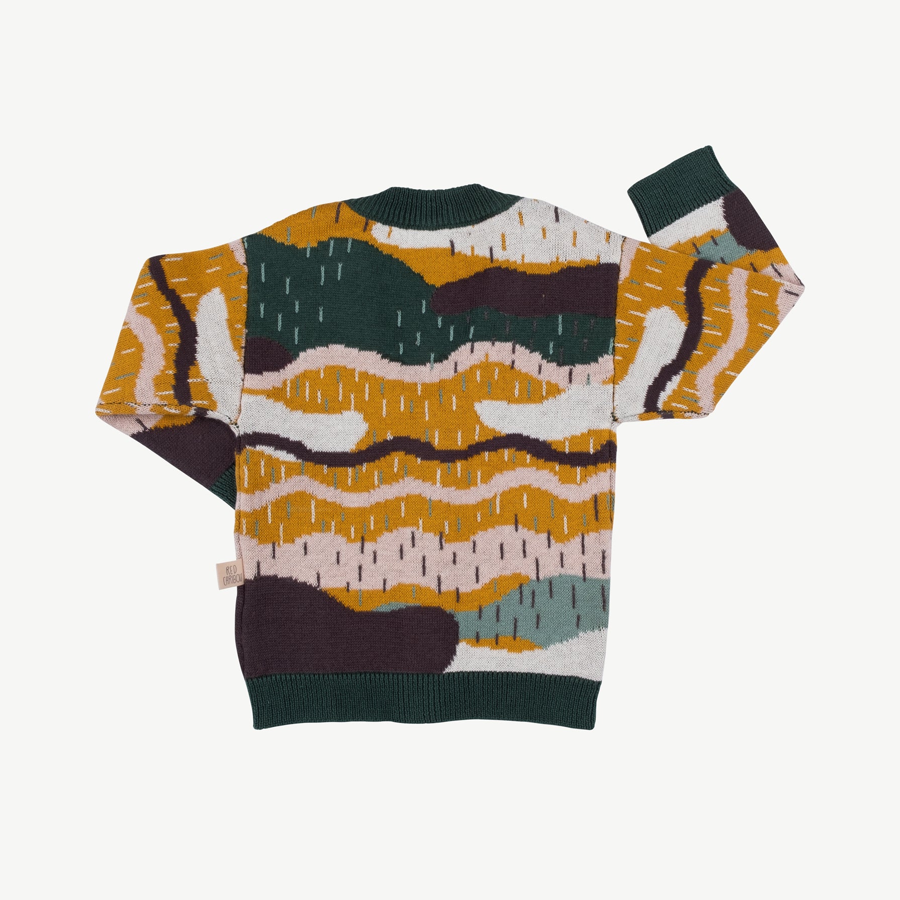 'redwoods' forest green knit cardigan
