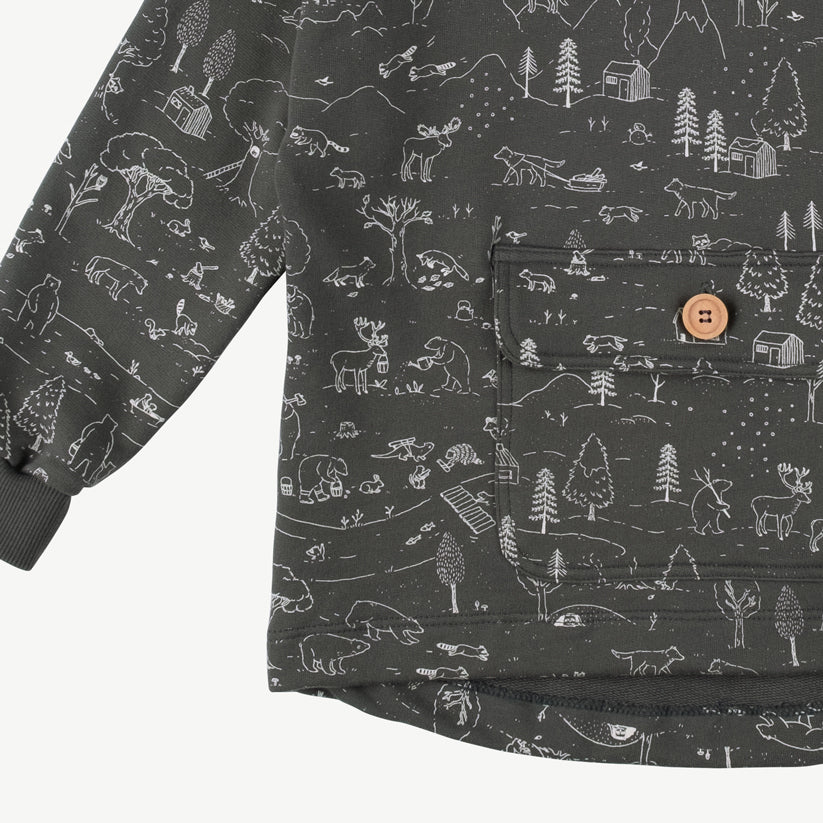 'the story' dark shadow hoodie