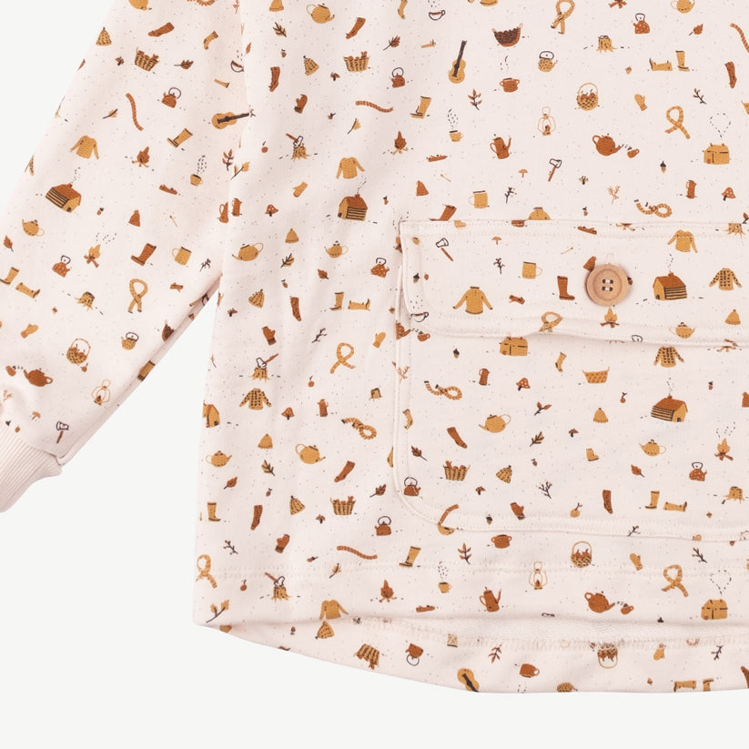 'winter essentials' pearl hoodie