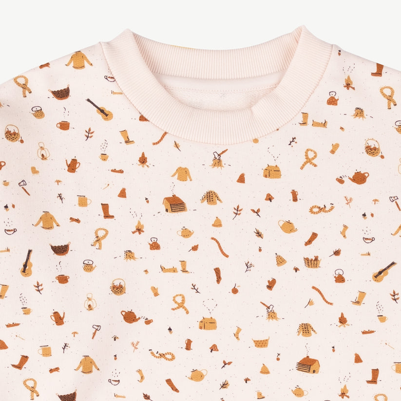 'winter essentials' pearl sweatshirt