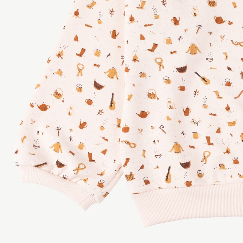 'winter essentials' pearl sweatshirt
