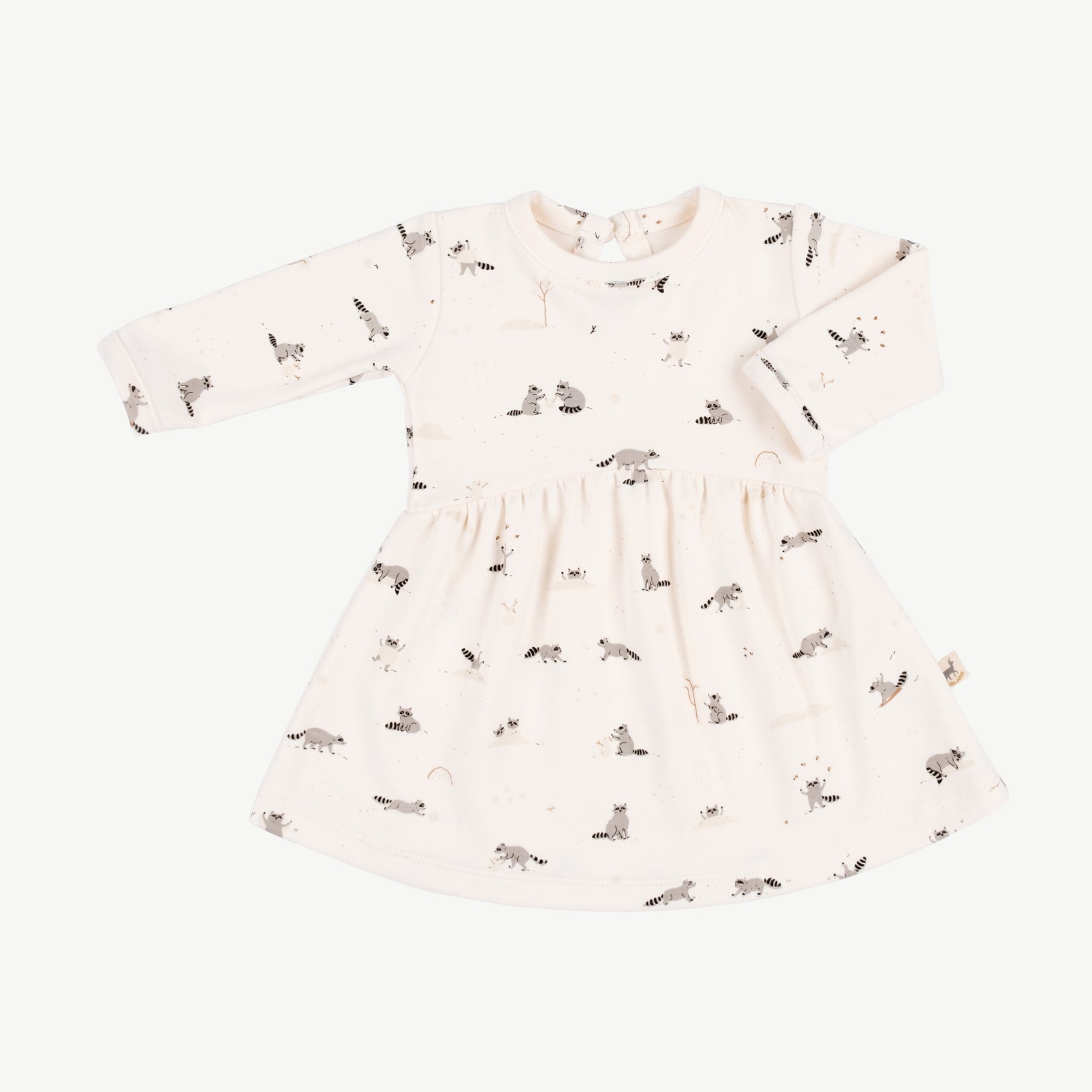 'frolicsome raccoons' sea salt dress