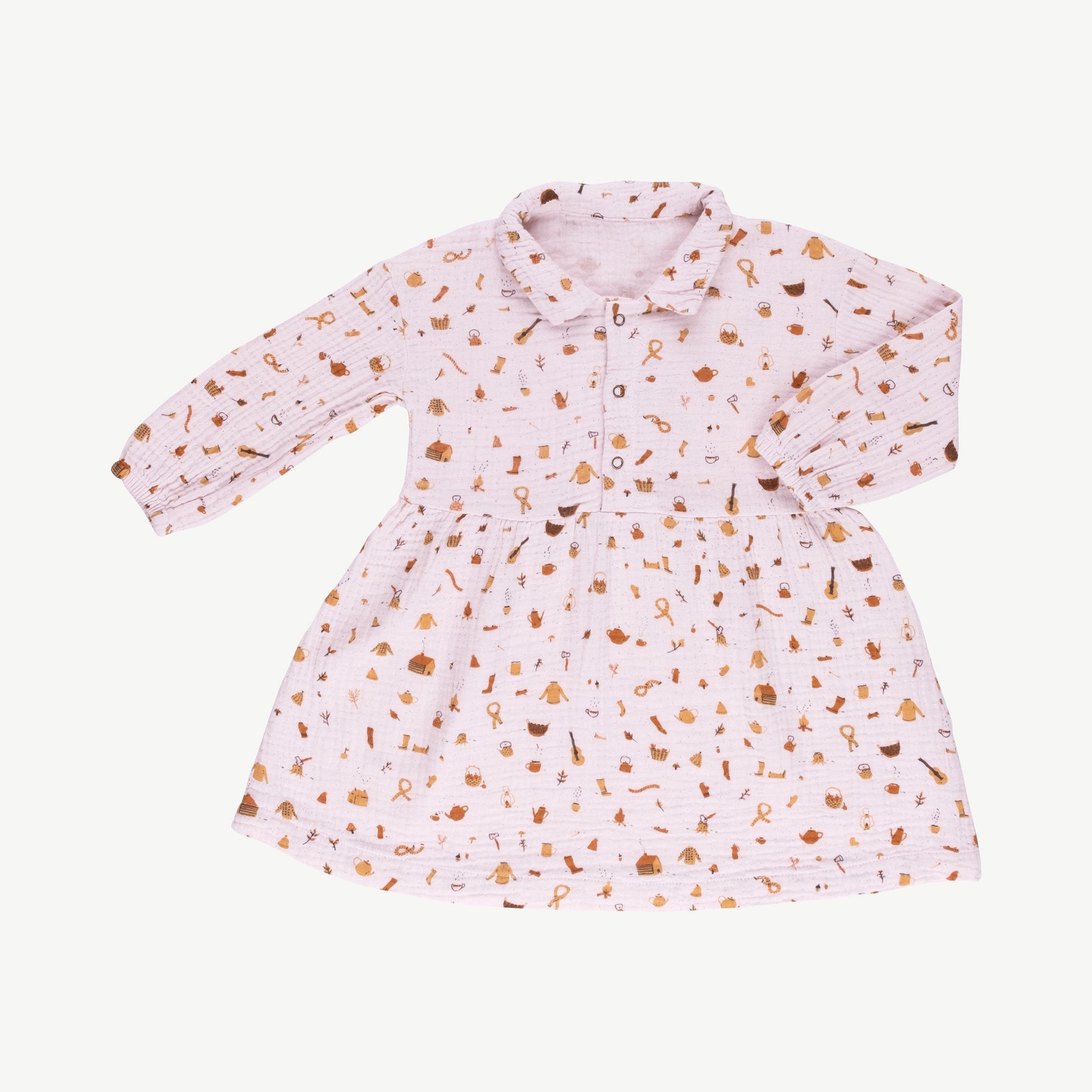 'winter essentials' orchid ice muslin dress