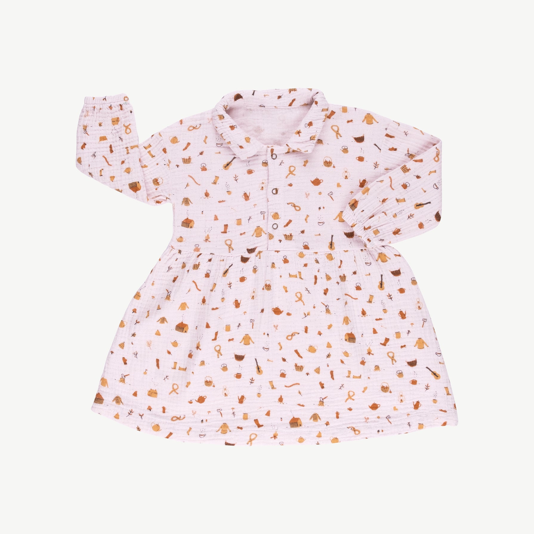 'winter essentials' orchid ice muslin dress
