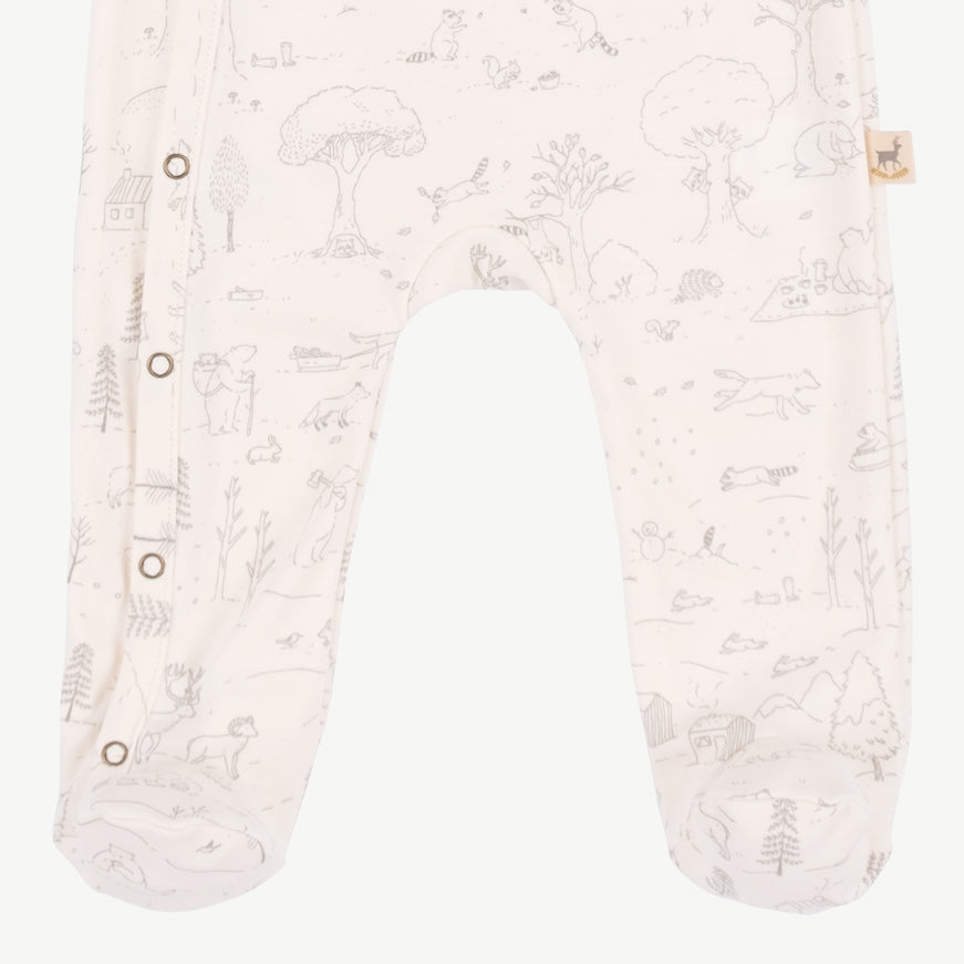 'the story' sea salt footed jumpsuit