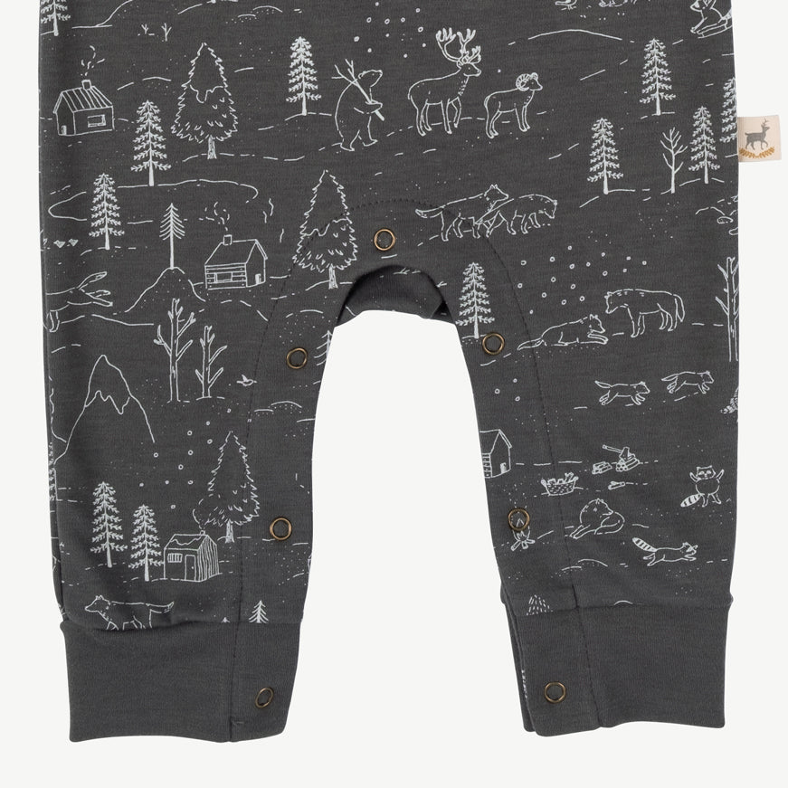 'the story' dark shadow buttons jumpsuit