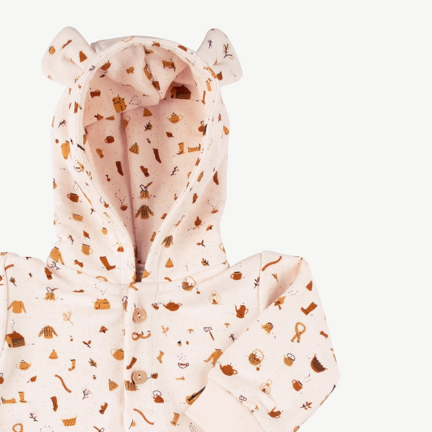 'winter essentials' pearl bear french terry jumpsuit