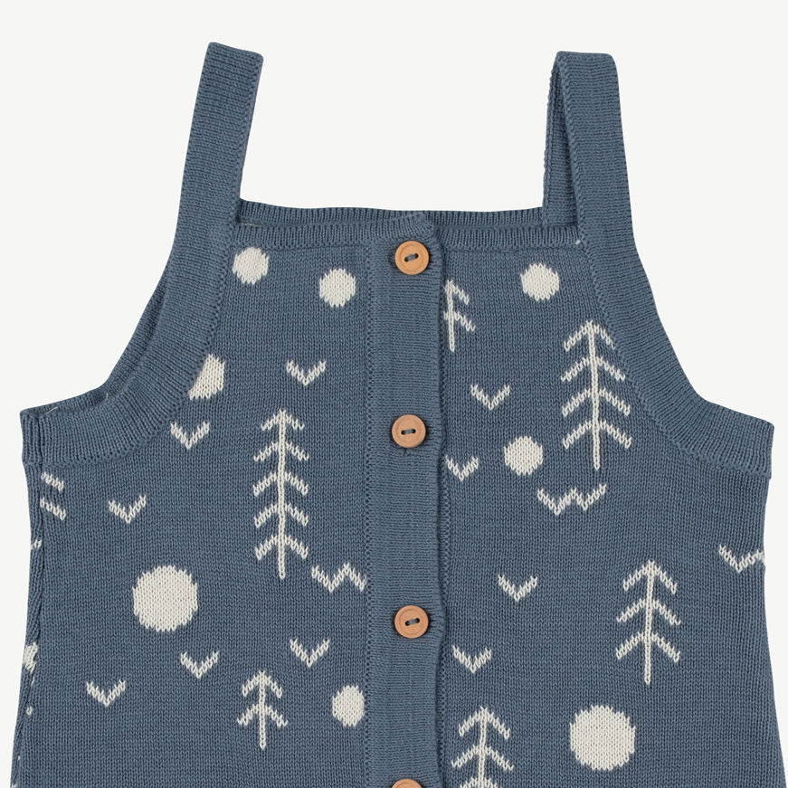 'the woods' blue mirage knit jumper