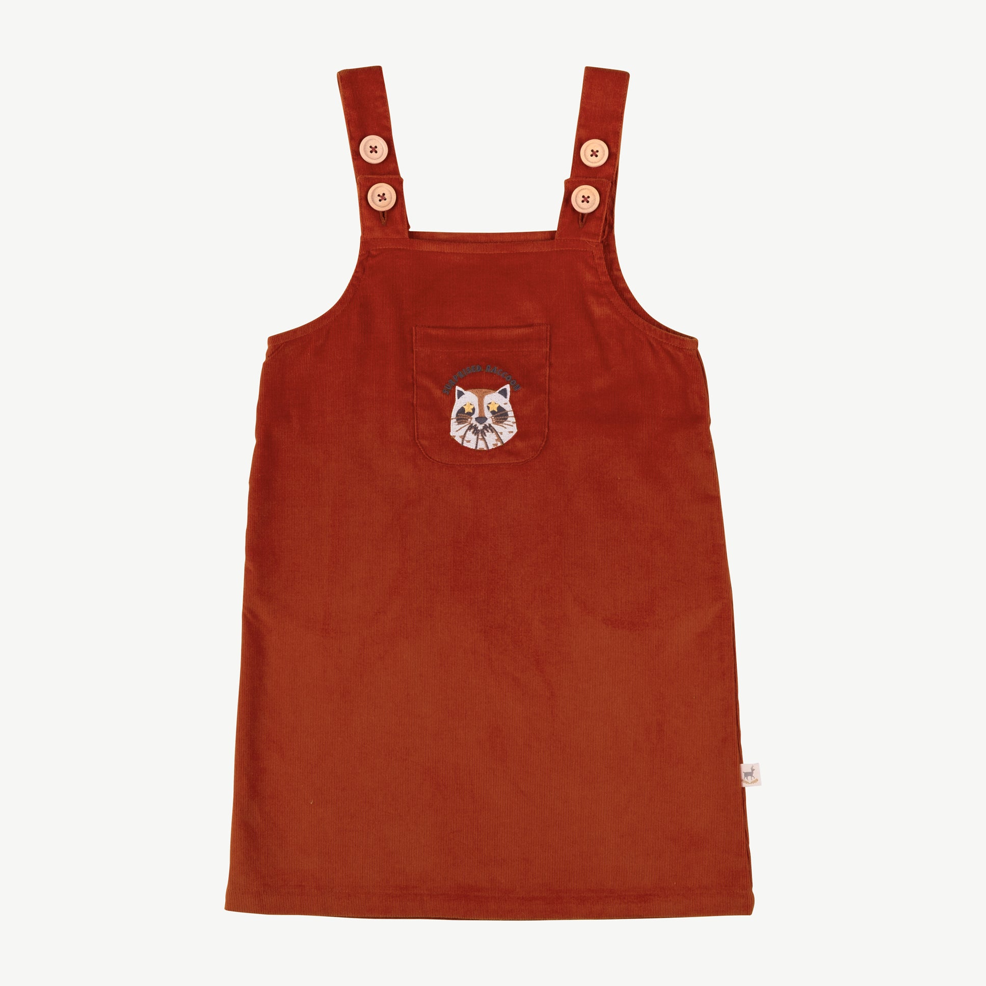 'amazed racoon' autum glaze corduroy jumper